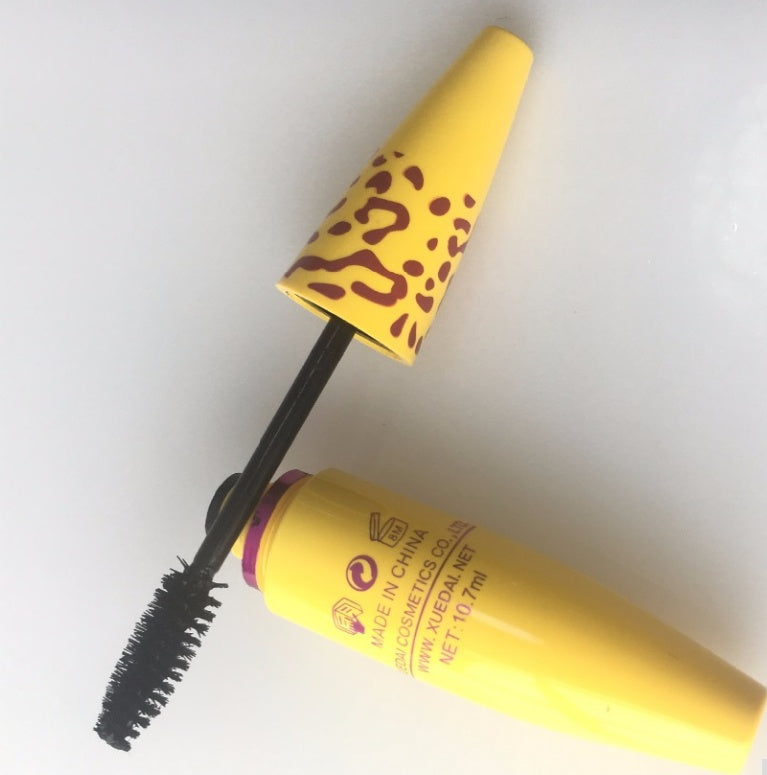 Growth Mascara Leopard-shaped Yellow Tube Thick Curling Waterproof Mascara Maisonore