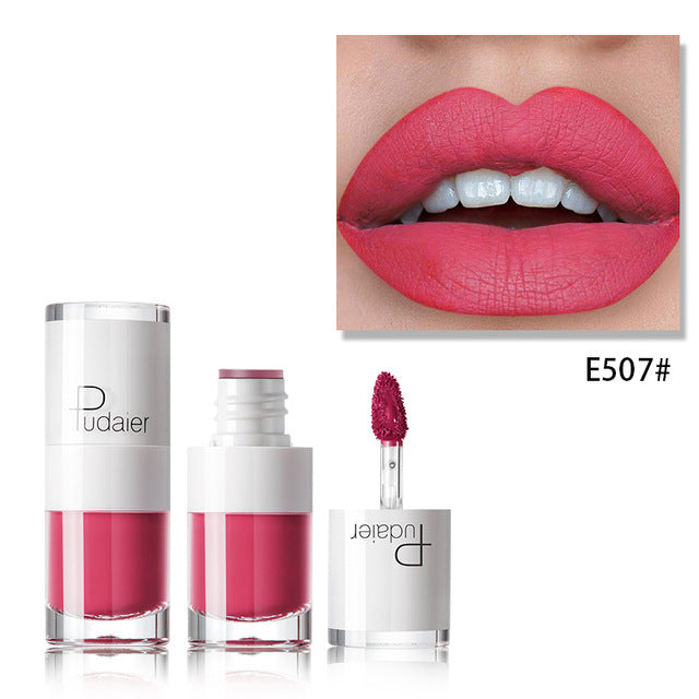 Lipstick 16 color white bottle matte lip gloss lasting moisturizing Maisonore