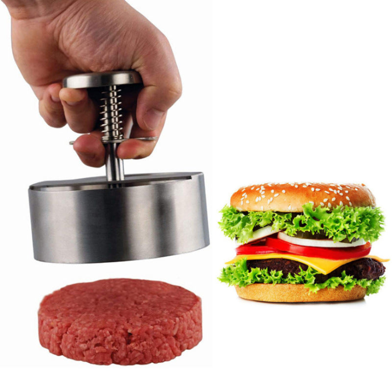 Stainless Steel Patties Mould Burger Meat Press Kitchen Gadgets Maisonore
