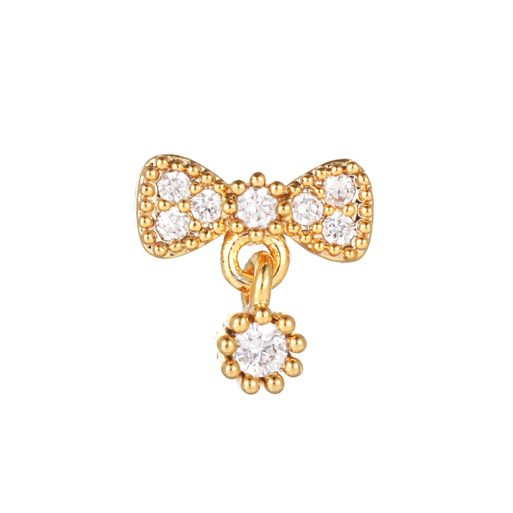Korean-style Tassel Flower Screw Ball Ear Cartilage Piercing Maisonore