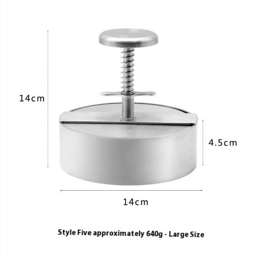 Stainless Steel Patties Mould Burger Meat Press Kitchen Gadgets Maisonore