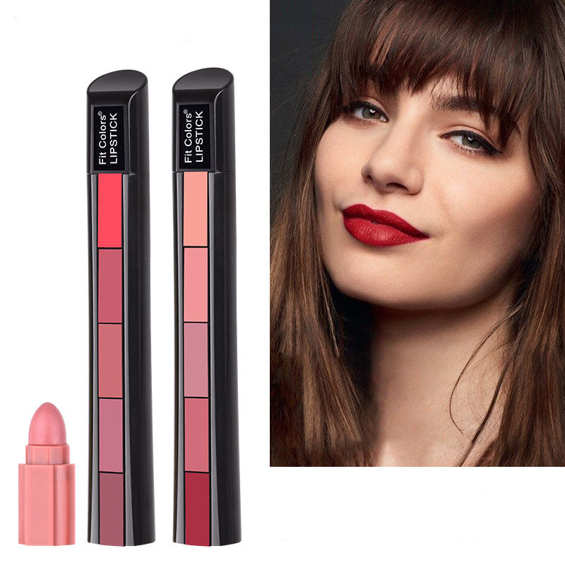 Matte 5-color Lipstick Set Velvet Lip Stick Non-stick Lip Gloss Long Lasting Waterproof Sexy Red Lipstick Maisonore