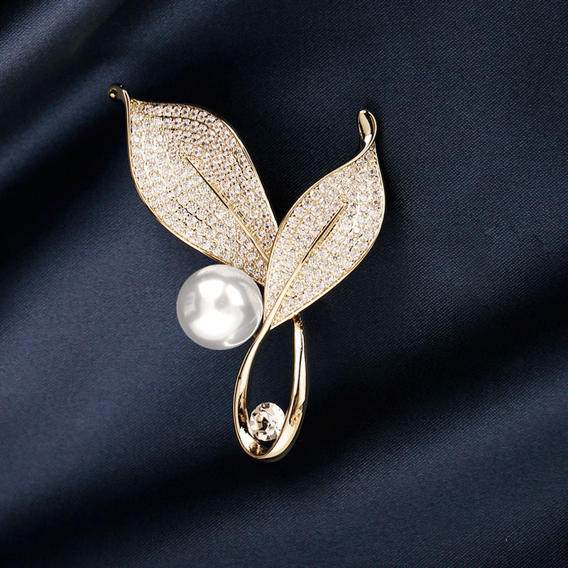 New Alloy Brooch High Sense Niche High-end Pin Coat Suit High-end All-match Corsage Maisonore