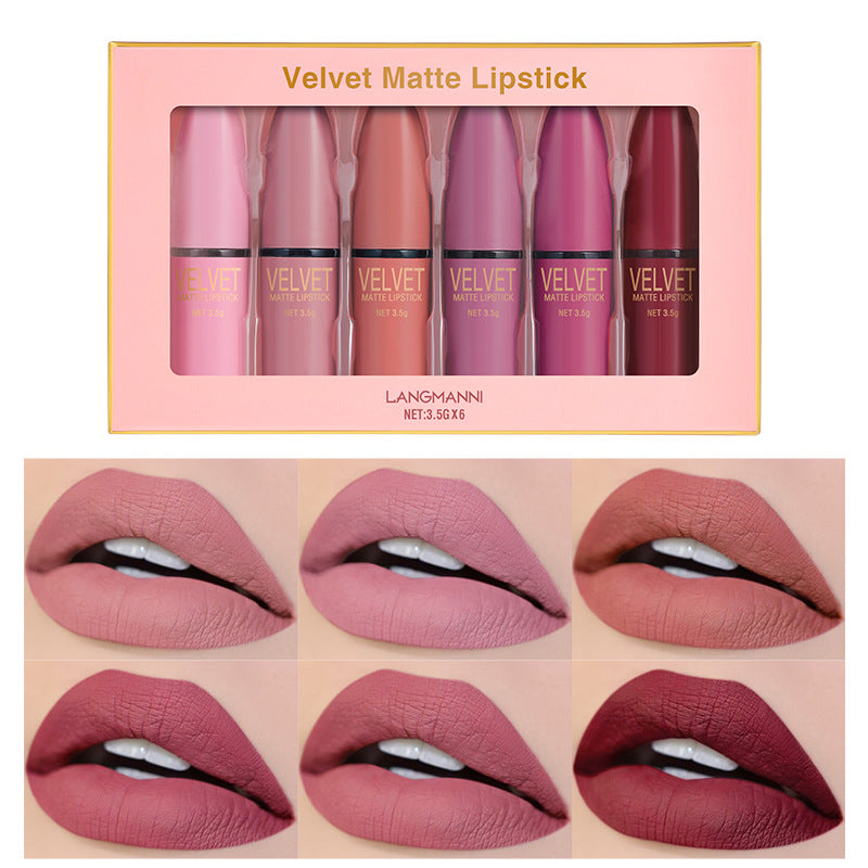 Bullet Matte Lipstick Set Matte Waterproof Maisonore