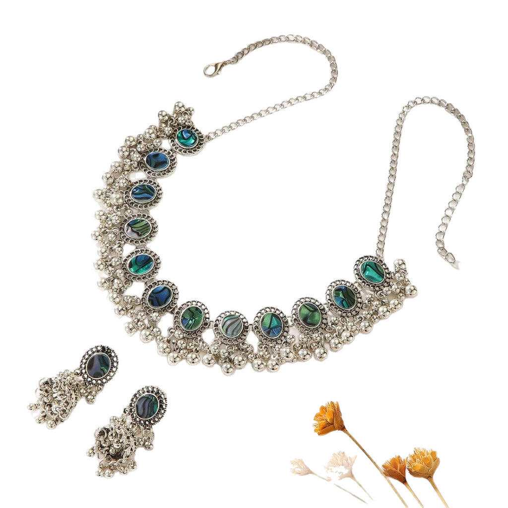 European And American Retro Indian Style Abalone Shell Bohemian Round Ethnic Style Maisonore