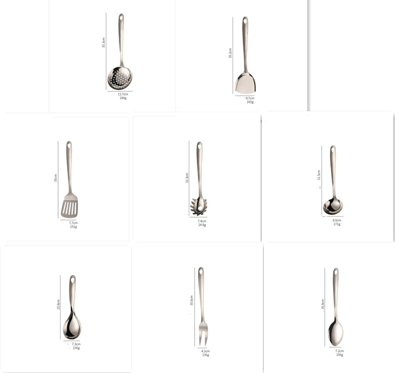 Thickened 430 Stainless Steel Kitchen Utensils Maisonore