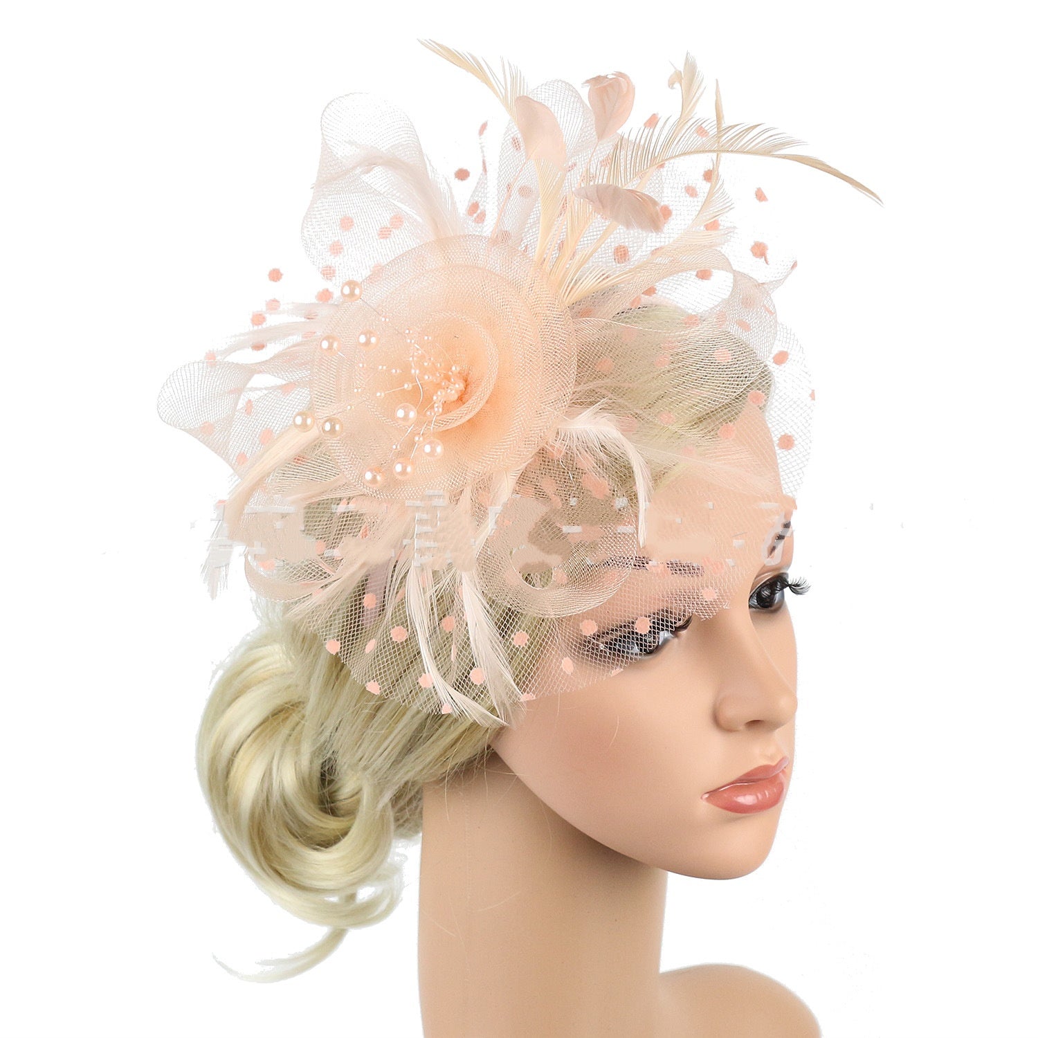 Headwear Bridal Hair Accessories Mesh Billycock Headband Maisonore