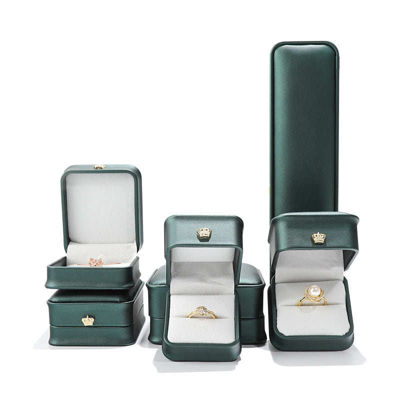 Crown Rounded Ring Jewelry Pendant Brace Lace Bracelet Packing Box maisonore shop