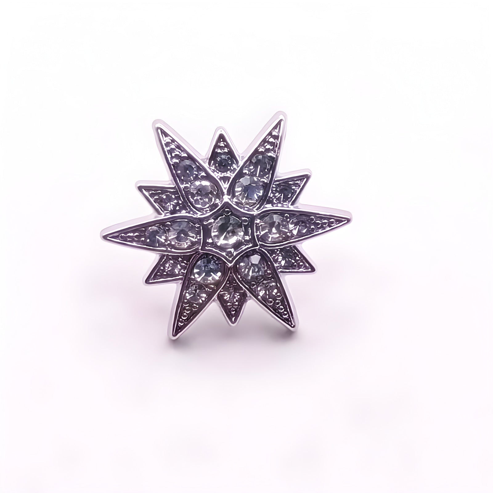 Men's Diamond Six-pointed Star Badge Badge Exquisite Brooch Boutonniere Maisonore