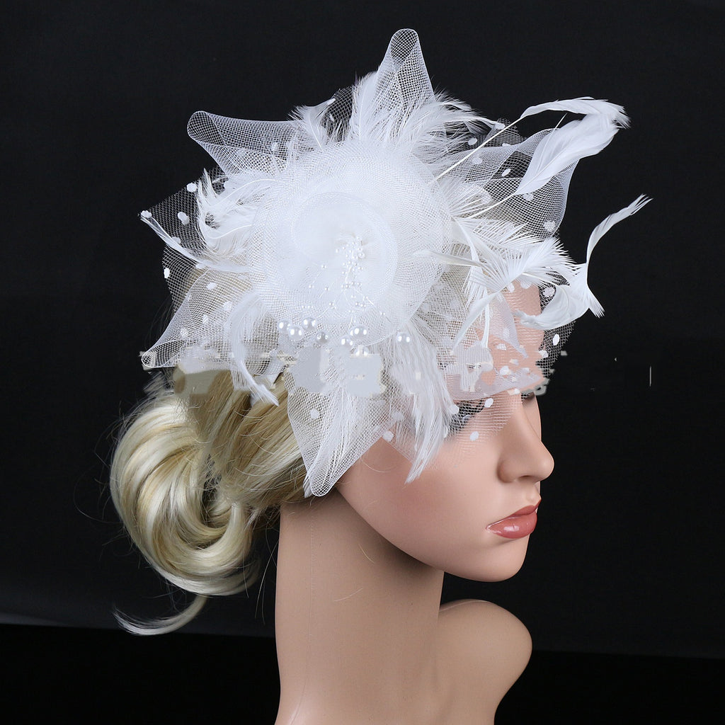 Headwear Bridal Hair Accessories Mesh Billycock Headband Maisonore