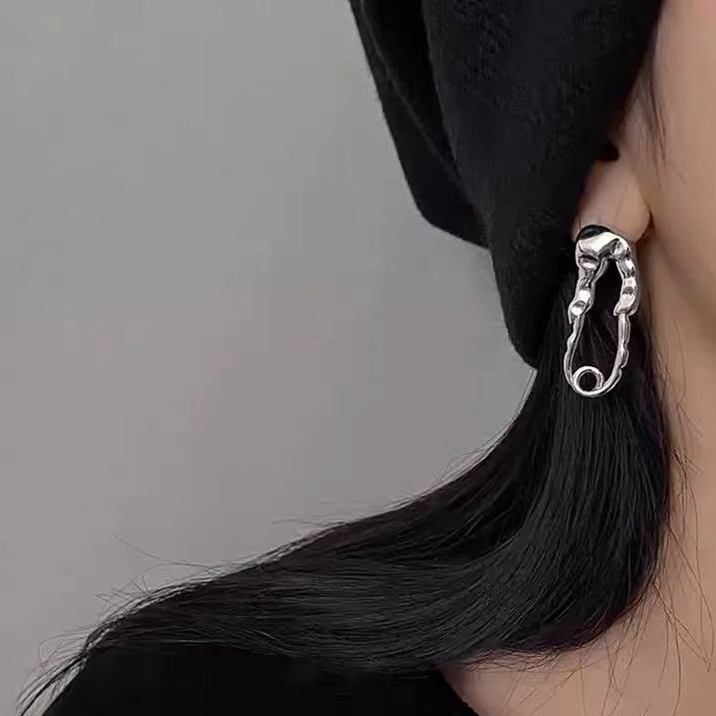 Asymmetric Heart Tassel Diamond Earrings For Women eprolo