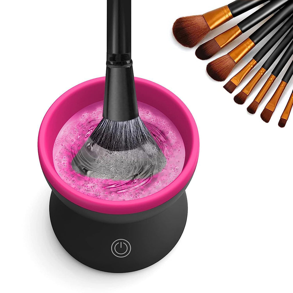 Electric Makeup Brush Cleaner Machine Portable Automatic USB Cosmetic Brush Cleaner Tools For All Size Beauty Makeup Brushes Set maisonore shop