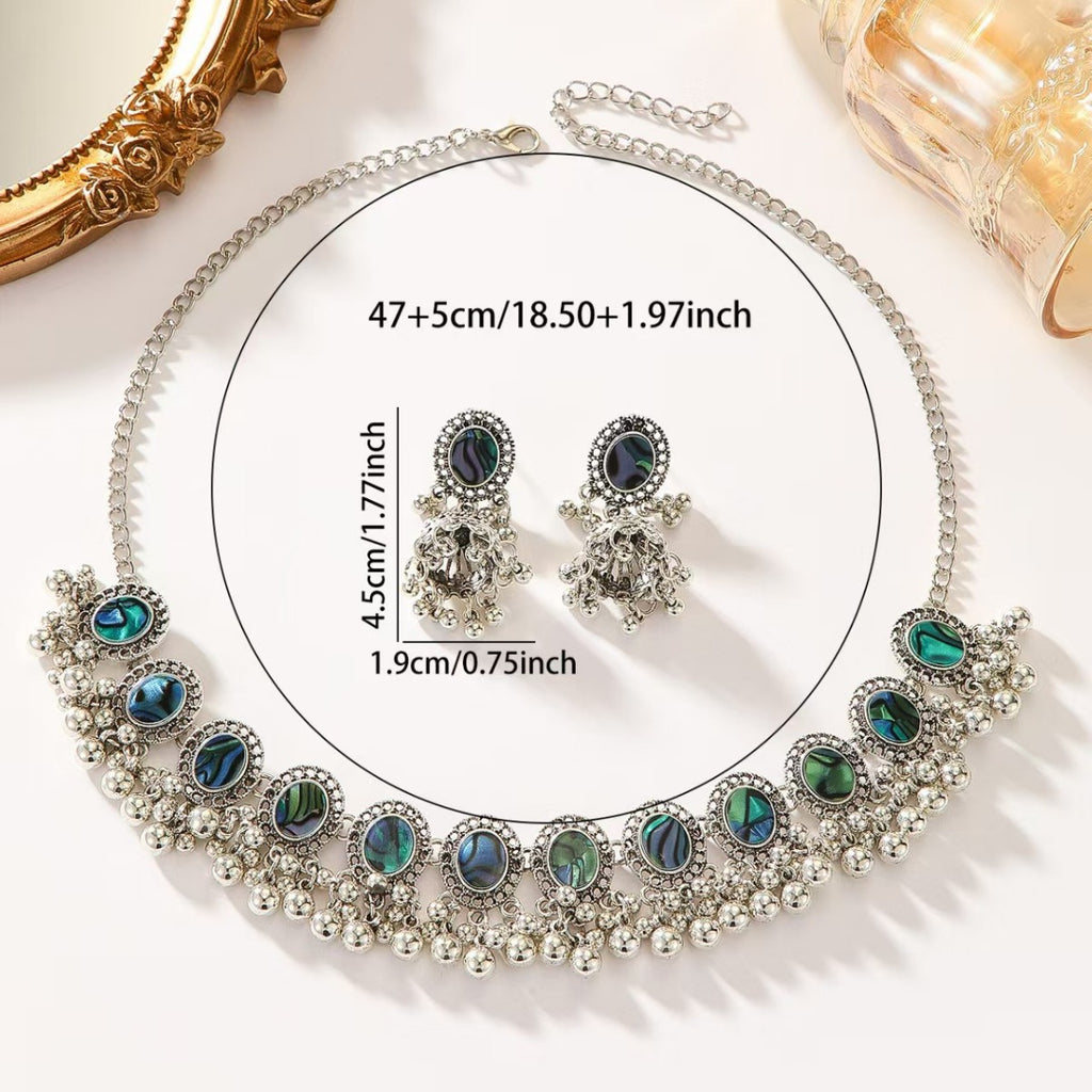 European And American Retro Indian Style Abalone Shell Bohemian Round Ethnic Style Maisonore