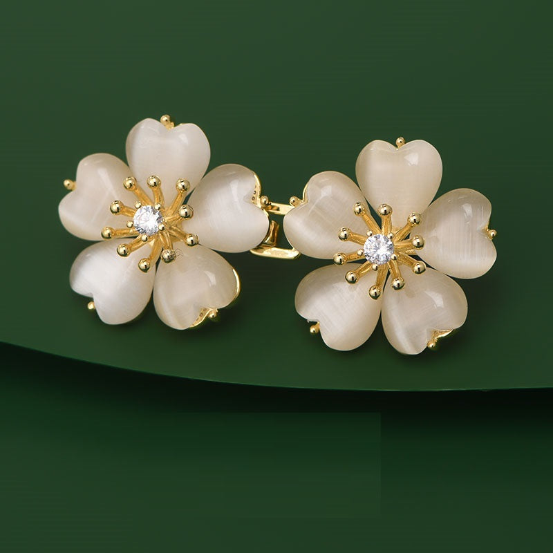 Cherry Blossom Belt Buckle Brooch For Women Maisonore
