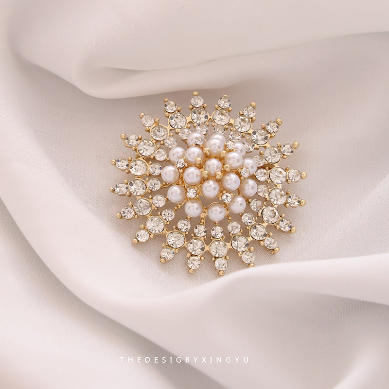 New Alloy Brooch High Sense Niche High-end Pin Coat Suit High-end All-match Corsage Maisonore