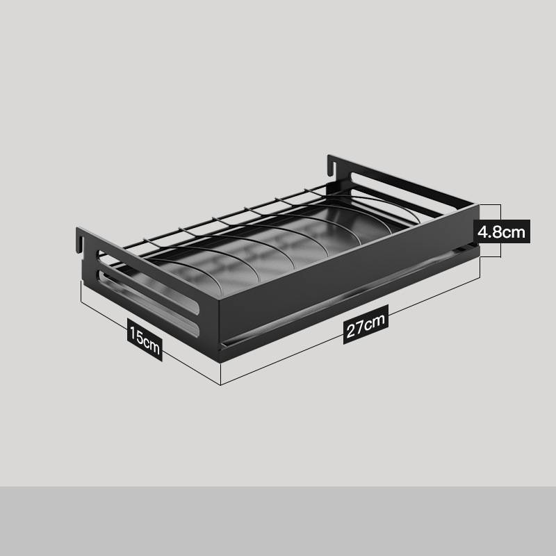 Stainless Steel Kitchen Wall Mounted Kitchen Storage Rack Hole Plate Maisonore