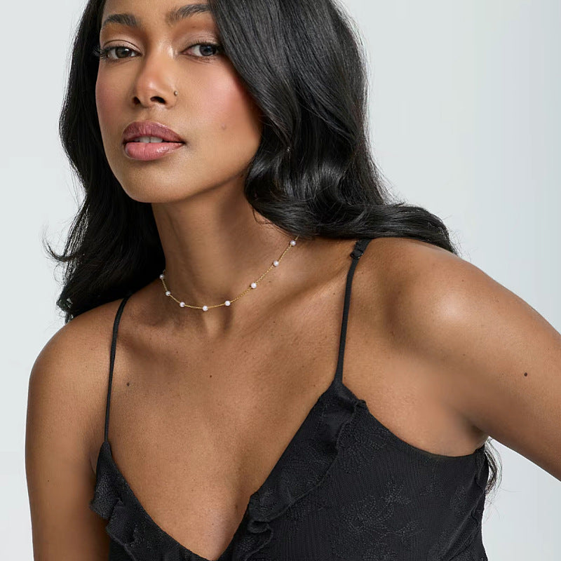 Pearl Necklace Daily Commuter Pendant Party Wear Maisonore