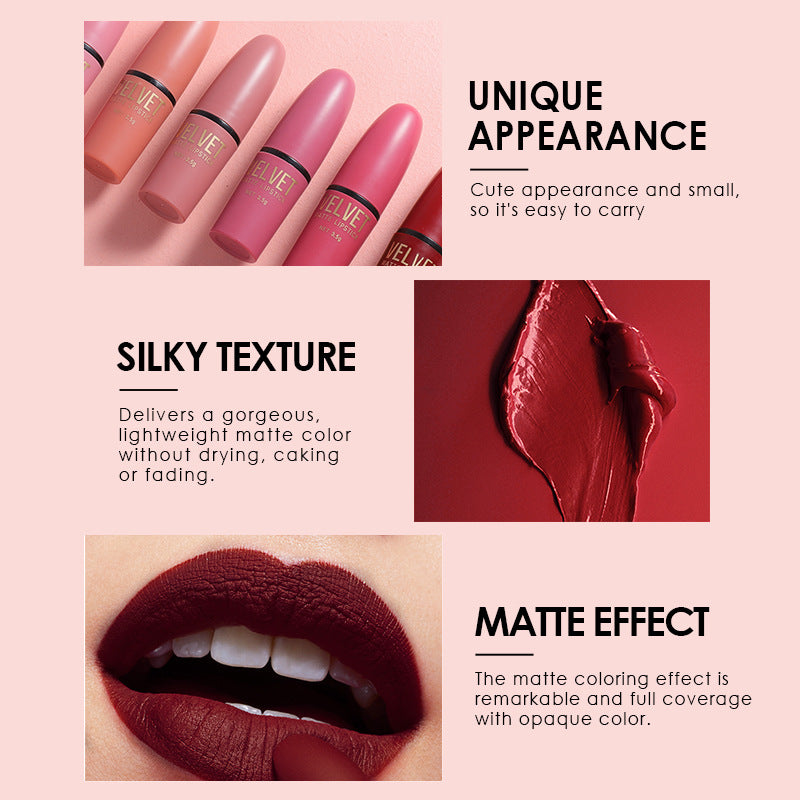 Bullet Matte Lipstick Set Matte Waterproof Maisonore