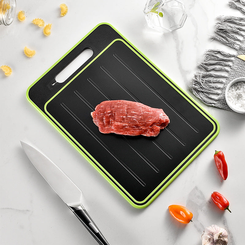 Double-side Cutting Board With Defrosting Function Chopping Board Kitchen Grinding Cutting Board With Knife Sharpener Maisonore