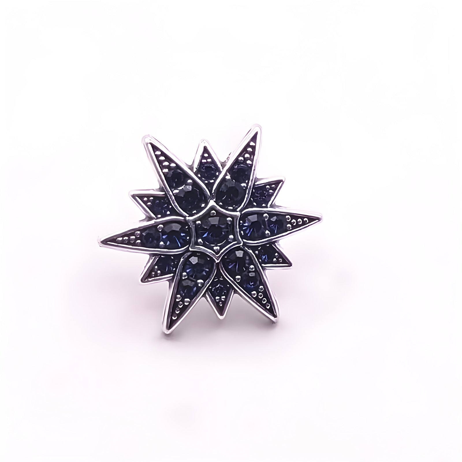 Men's Diamond Six-pointed Star Badge Badge Exquisite Brooch Boutonniere Maisonore