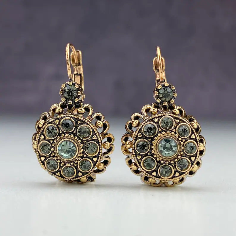 Luxury Gemstone Earrings Fashion Gift For Ladies Maisonore