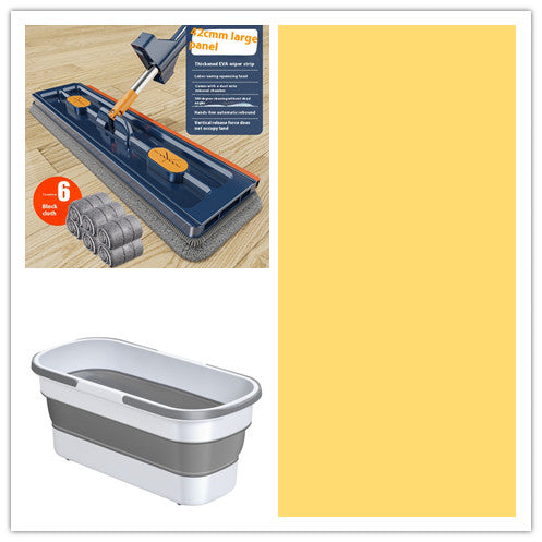 New Style Large Flat Mop 360 Rotating Mop Suitable Various Types Flooring Strong Water Absorption For Home Cleaning Floors maisonore