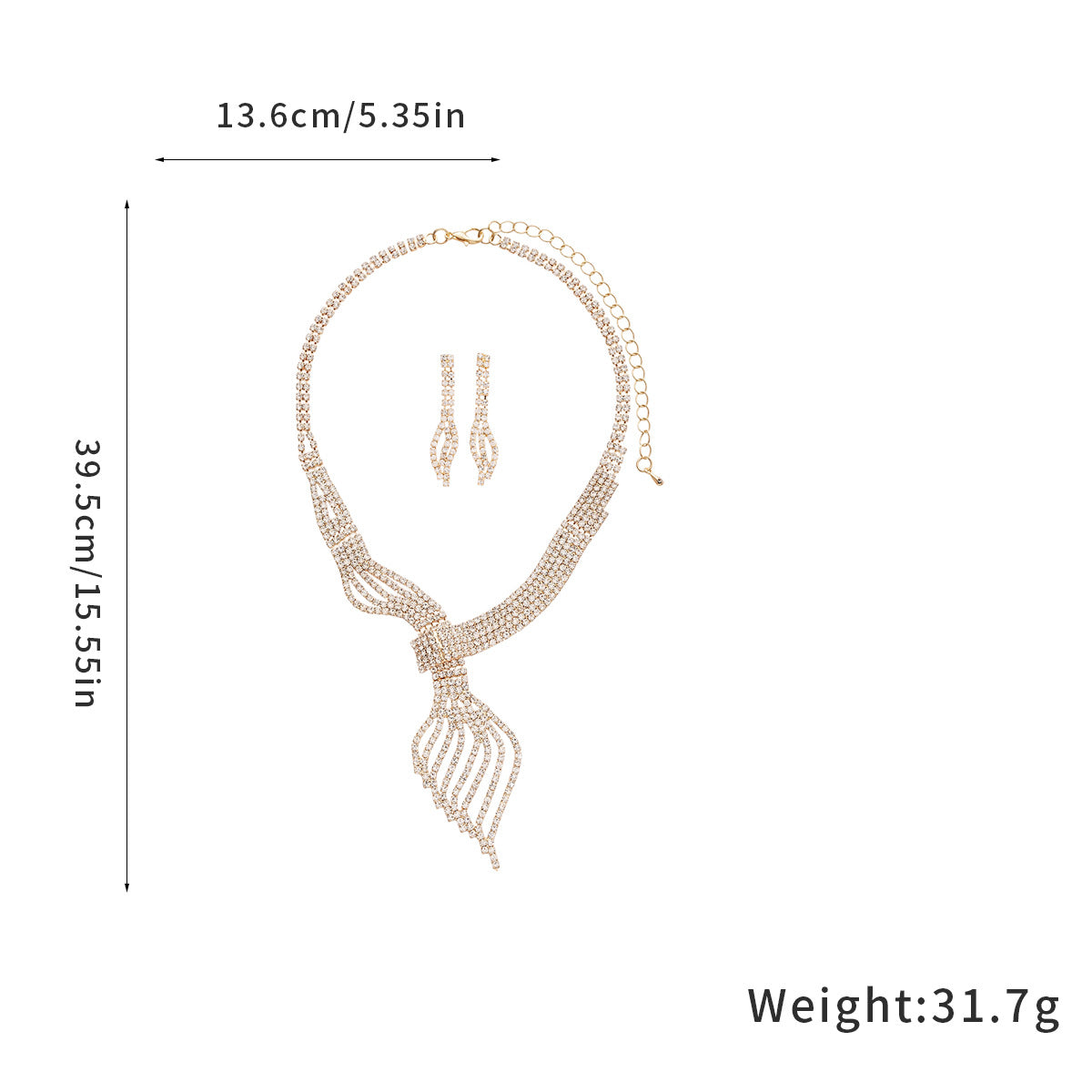 High-grade Clavicle Chain Fashion Grandeur Personality Jewelry Suit Maisonore