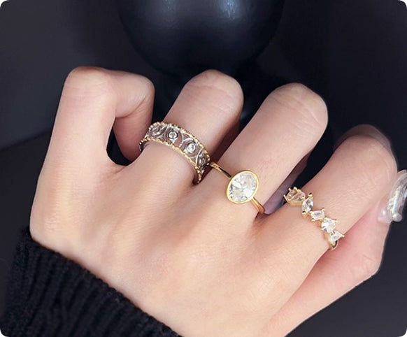 925 Sterling Silver Gold Plated 3-Select French Style Maisonore