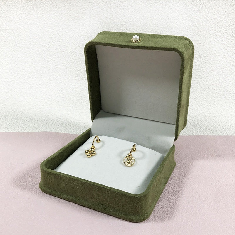 Fashion Flannel Waist-tight Jewelry Box Pearl Buckle Maisonore