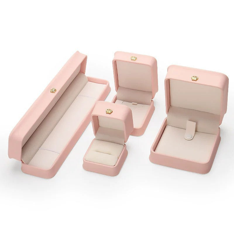 Crown Rounded Ring Jewelry Pendant Brace Lace Bracelet Packing Box maisonore shop