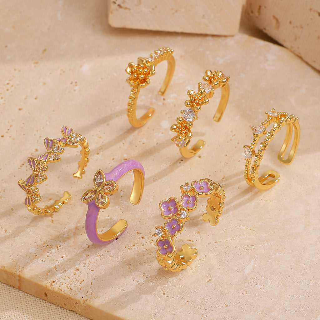 Simple And Sweet Three-piece Ring maisonore shop