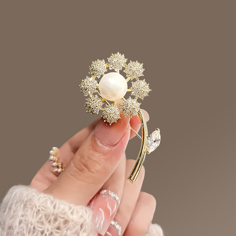 New Alloy Brooch High Sense Niche High-end Pin Coat Suit High-end All-match Corsage Maisonore