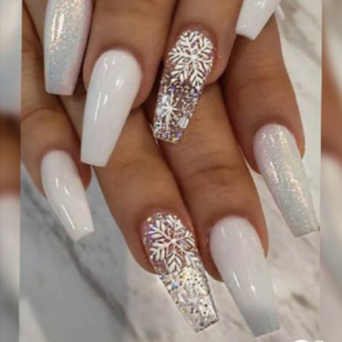 Ice Glitter Short Ballet Foreign Trade Section Wears Nail Art Maisonore