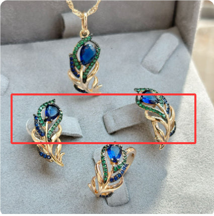 Ornaments Suit Rose Gold Micro Inlaid Zircon Jewelry Maisonore