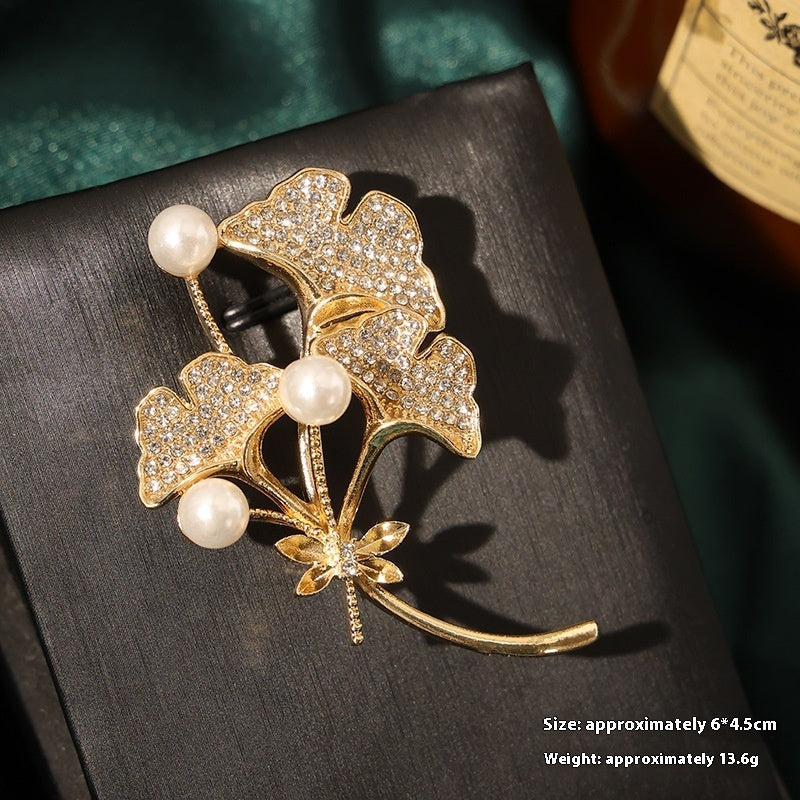 New Alloy Brooch High Sense Niche High-end Pin Coat Suit High-end All-match Corsage Maisonore