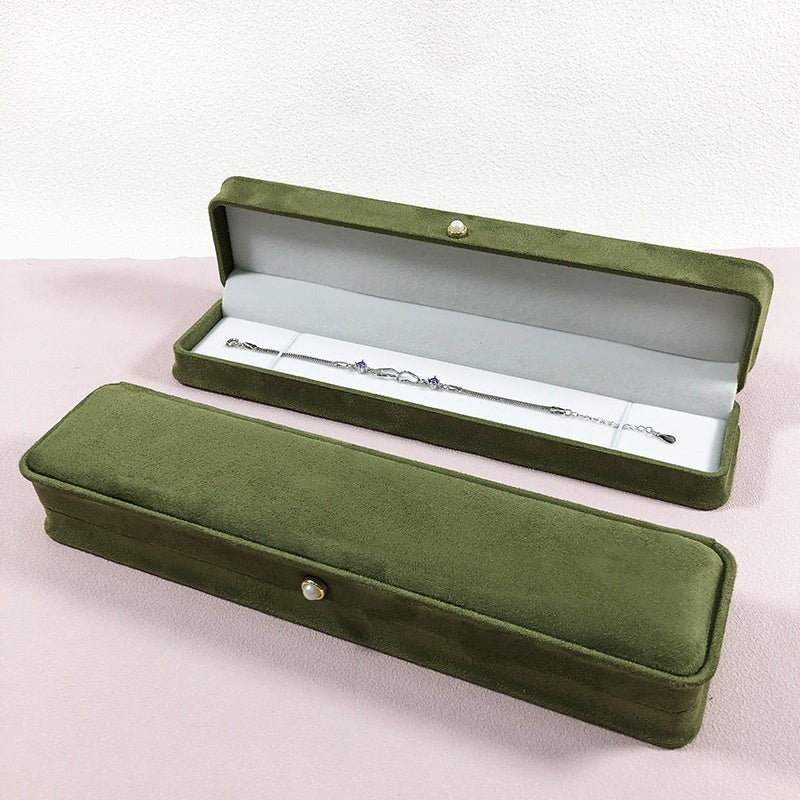 Fashion Flannel Waist-tight Jewelry Box Pearl Buckle Maisonore