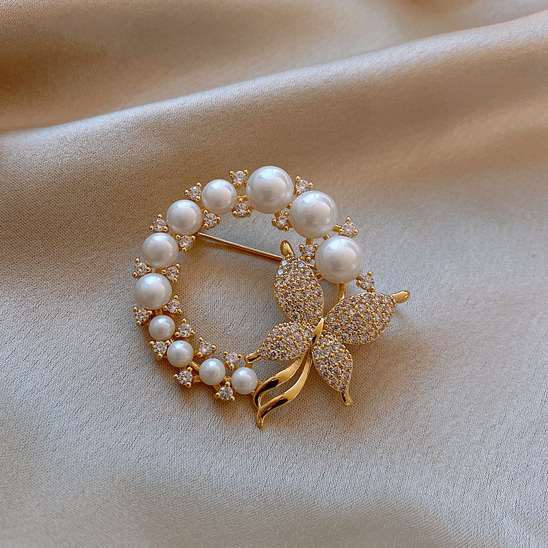 New Alloy Brooch High Sense Niche High-end Pin Coat Suit High-end All-match Corsage Maisonore
