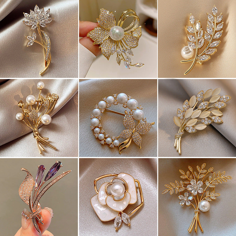 New Alloy Brooch High Sense Niche High-end Pin Coat Suit High-end All-match Corsage Maisonore