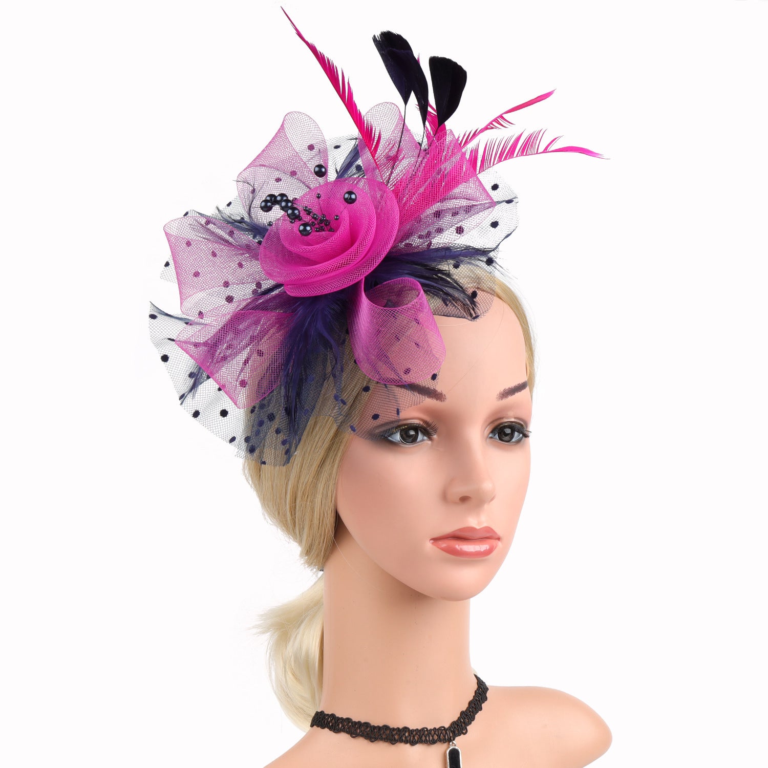 Headwear Bridal Hair Accessories Mesh Billycock Headband Maisonore