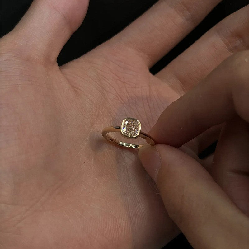 Vintage Single Diamond Ring For Women maisonore shop