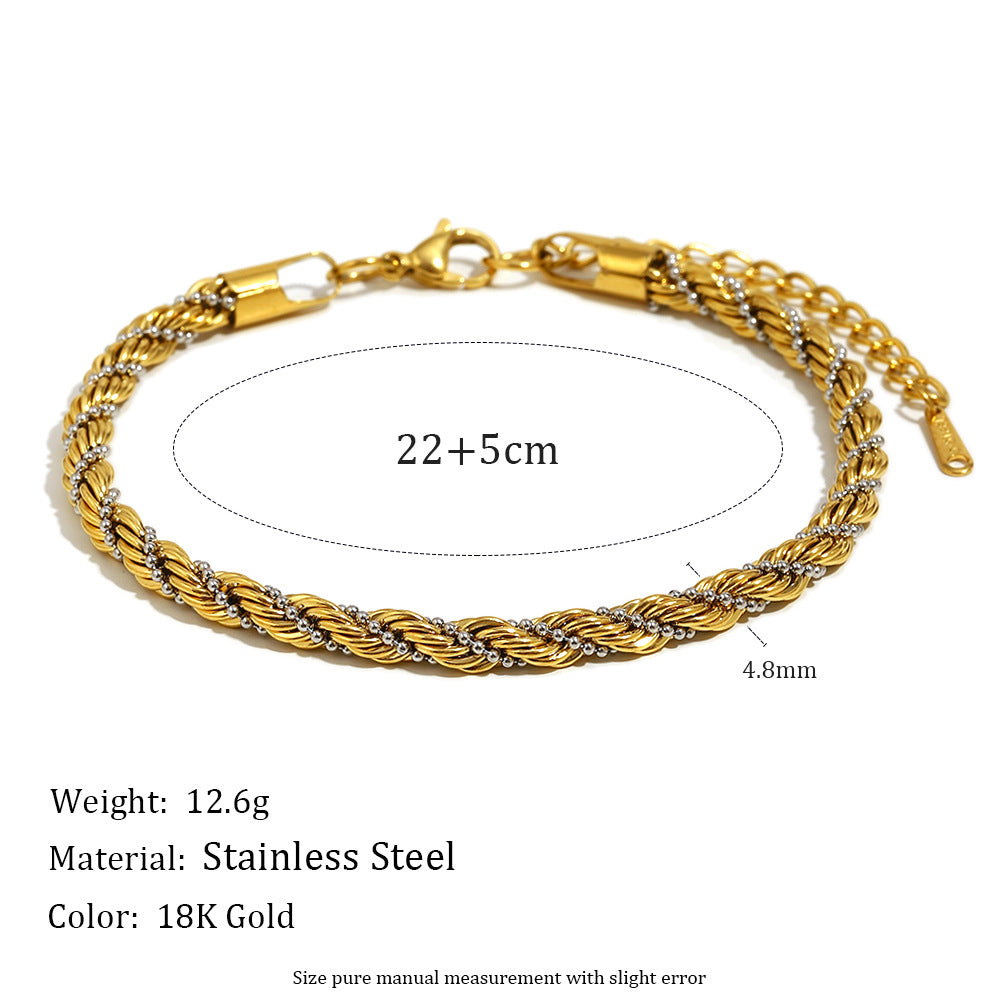 Anklet Twist Beads Winding Bracelet Maisonore
