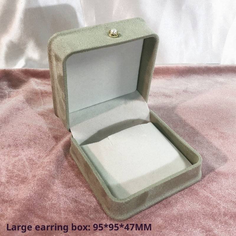 Fashion Flannel Waist-tight Jewelry Box Pearl Buckle Maisonore