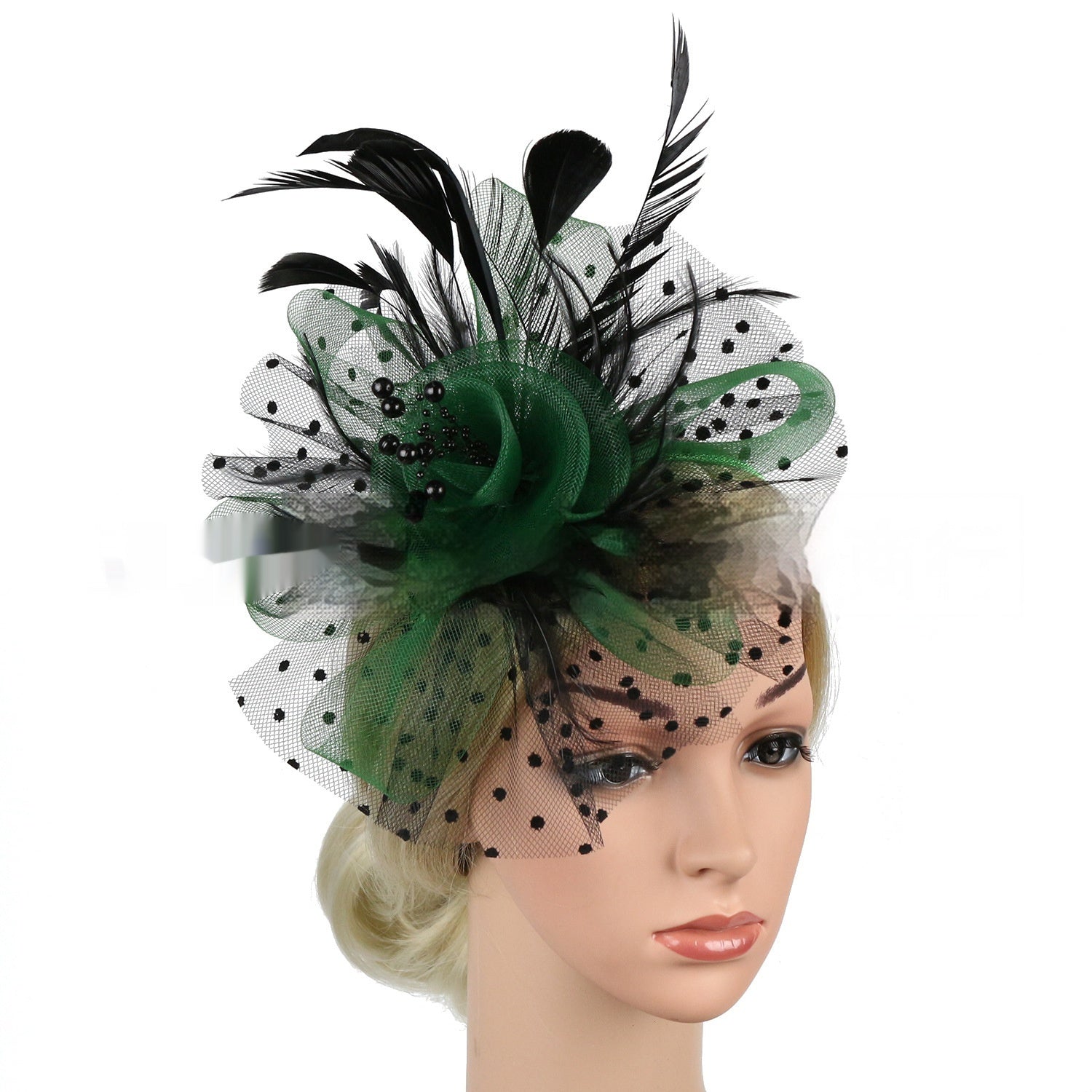 Headwear Bridal Hair Accessories Mesh Billycock Headband Maisonore