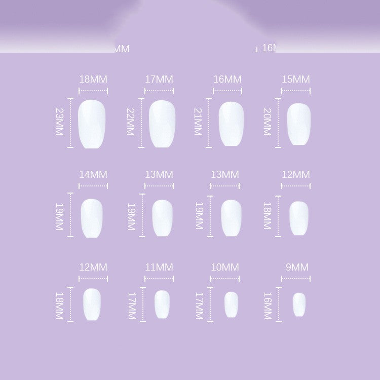 Ice Glitter Short Ballet Foreign Trade Section Wears Nail Art Maisonore