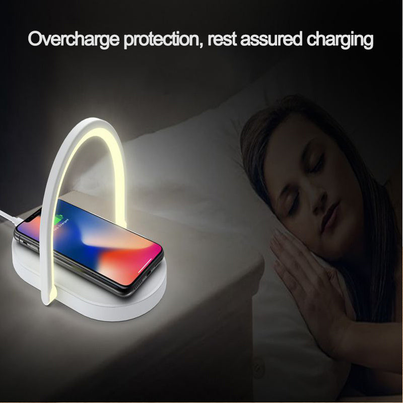 3 In 1 Foldable Wireless Charger Night Light Wireless Charging Station Stonego LED Reading Table Lamp 15W Fast Charging Light Maisonore