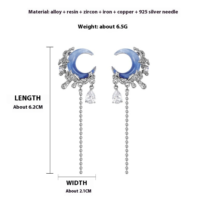 Blue Moon Series Fashion Necklace Earring Ring Maisonore