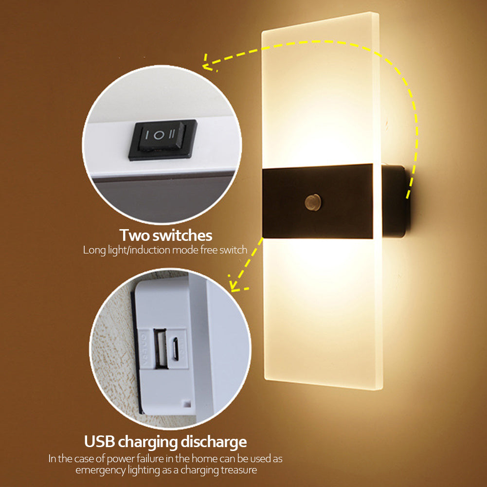 Indoor Sensing USB Charging Wall Lamp Maisonore