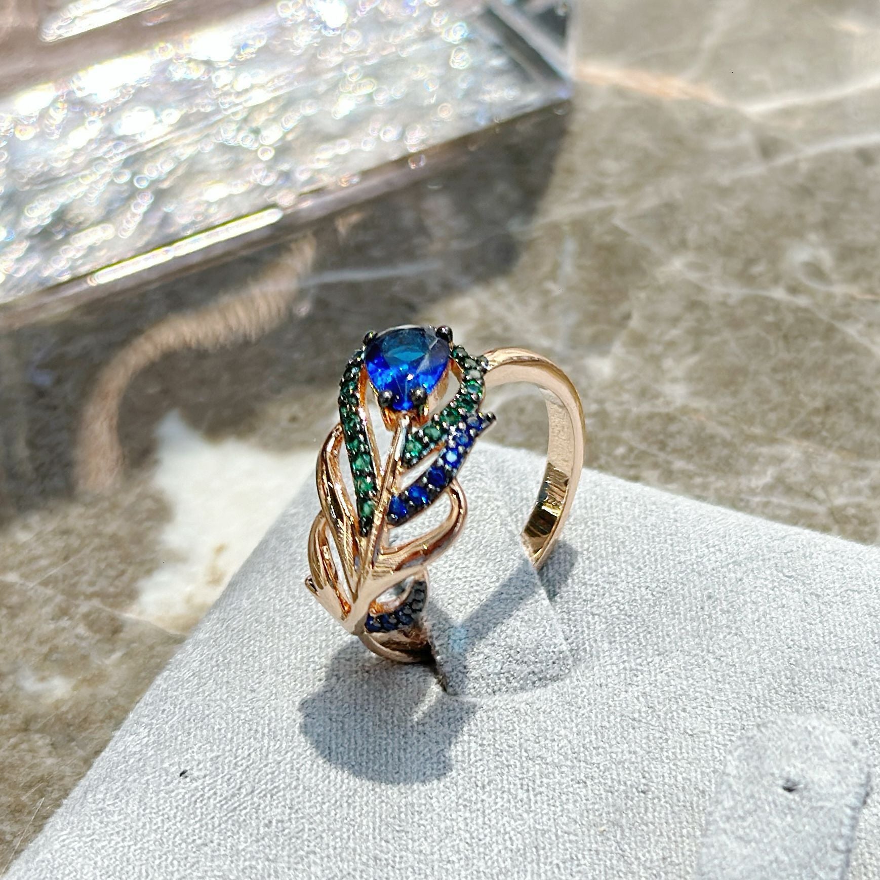 Ornaments Suit Rose Gold Micro Inlaid Zircon Jewelry Maisonore