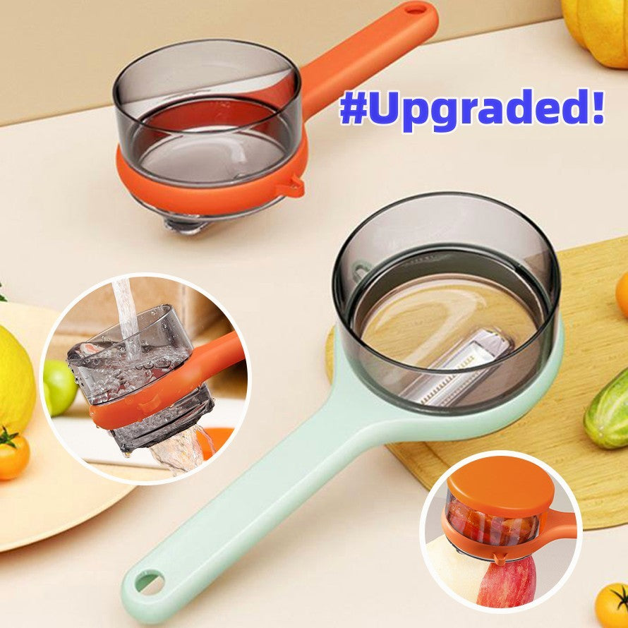 Kitchen Multi-Functional Peeler With Bucket Storage Scratcher Fruit Peeling Knife Storage Peeler Kitchen Gadgets Maisonore