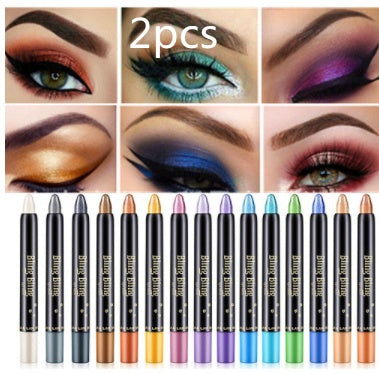 Pearlescent Silkworm Eyeshadow Pen Lasting Waterproof And Not Blooming Shiny Pearlescent Gel Pen 15 Color Eye Shadow Pen Maisonore